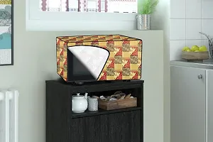 Stylista PVC Microwave Oven Cover for Kenstar 17 L Solo KM20SSLN, Surface Pattern Yellow-thumb1