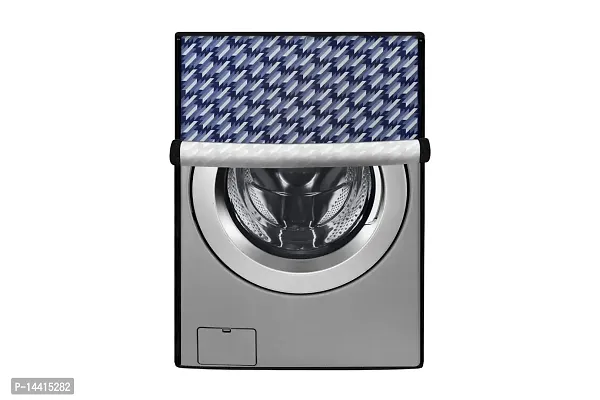 Stylista Waterproof Front Load Washing Machine Cover Compatible for Siemens 7.5 kg, 8 kg, 9 kg  10 Kg Symmetric Pattern Blue