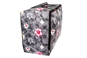 Stylista Polyester Storage Bag/Blanket Bag/Quilt Bag Set of 2 Small Size Floral Pattern-thumb4