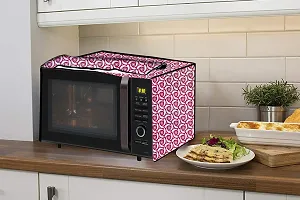 Stylista Microwave Oven Cover for Whirlpool Magicook Classic 20L Solo Packed Pattern Pink-thumb2