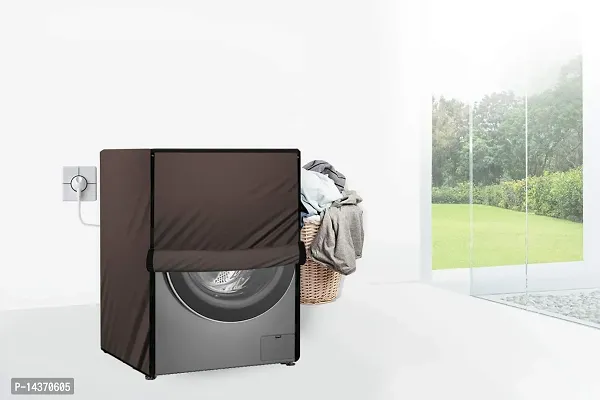 Stylista Washing Machine Cover Compatible for Front Load IFB Senator Aqua SX - 8 Kg Coffee-thumb2