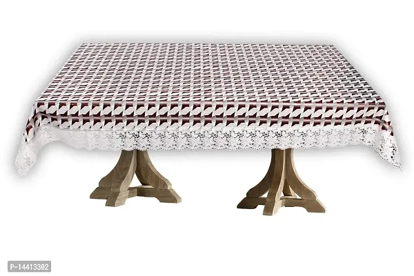 Stylista 10 Seater Dining Table Cover Size 60x120 Inches Geometric Pattern-thumb4