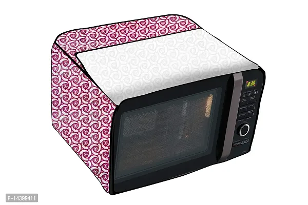 Stylista Microwave Oven Cover for Whirlpool Magicook Classic 20L Solo Packed Pattern Pink-thumb5