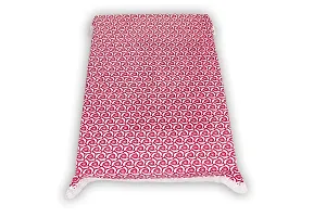 Stylista 6 Seater Dining Table Cover Size 60x90 Inches Packed Pattern Pink-thumb3