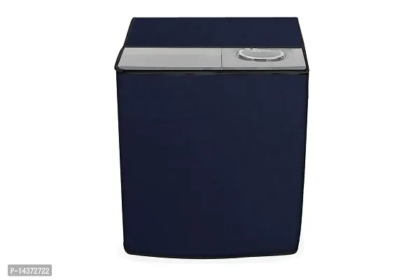 Stylista Washing Machine Cover Compatible for Whirlpool 7.5 kg Ace Turbo Dry-N semi Automatic Navyblue-thumb0