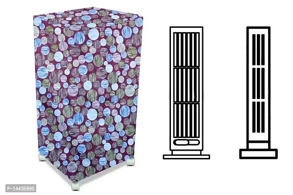 Stylista Cooler Cover Compatible for Kumaka Plastic Kmk-Tf23-F 23 Liter Tower Cooler Abstract Pattern Magenta