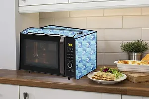 Stylista Microwave Oven Cover for Mitashi 20 L Convection MiMW20C8H100 Surface Pattern Blue-thumb2