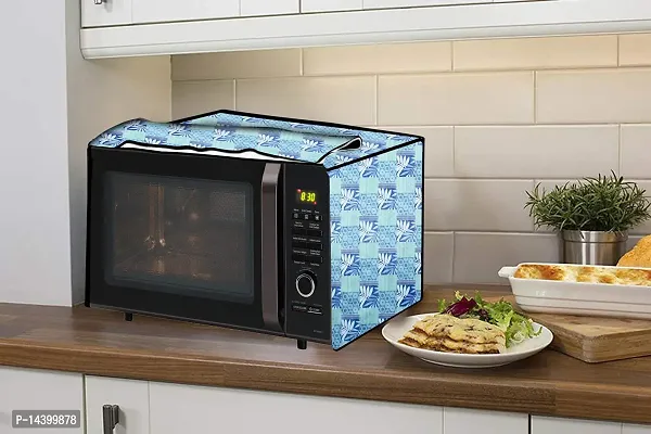 Stylista Microwave Oven Cover for Mitashi 20 L Convection MiMW20C8H100 Surface Pattern Blue-thumb3