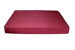 Stylista Mattress Protector Hypoallergenic/Waterproof Polyester Single Bed Size LxW 72x36 Maroon-thumb2