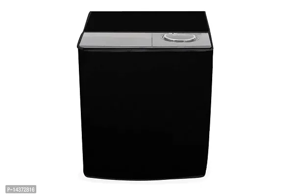 Stylista Washing Machine Cover Compatible for Whirlpool 7.5 kg Ace Turbo Dry-N semi Automatic Black-thumb0