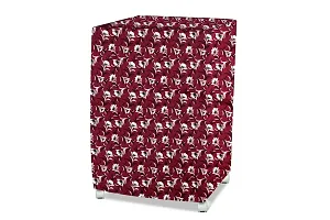 Stylista Air Cooler Cover Compatible for Kumaka Plastic Kmk-Tf23-F 23 LTR Tower Cooler, Ployester, Floral Pattern Dark Brown-thumb1