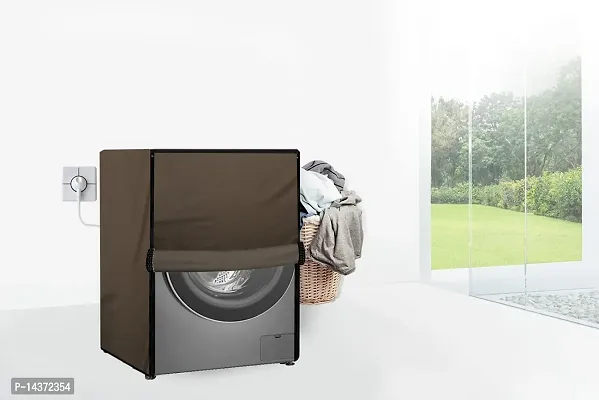 Stylista Washing Machine Cover Compatible for IFB Senator Smart 8 Kg Front-Load Beige-thumb2