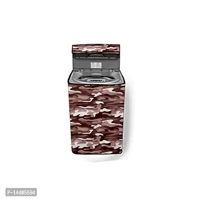 Stylista Washing Machine Cover Compatible for Mitashi 5.8 kg MiFAWM58v20 Fully Automatic Camouflage Pattern Multicolor