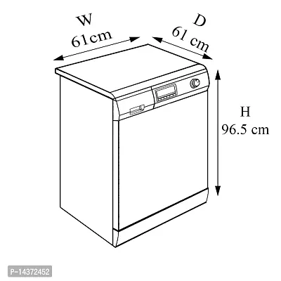 Stylista Washing Machine Cover Compatible for Croma 7.2-thumb4