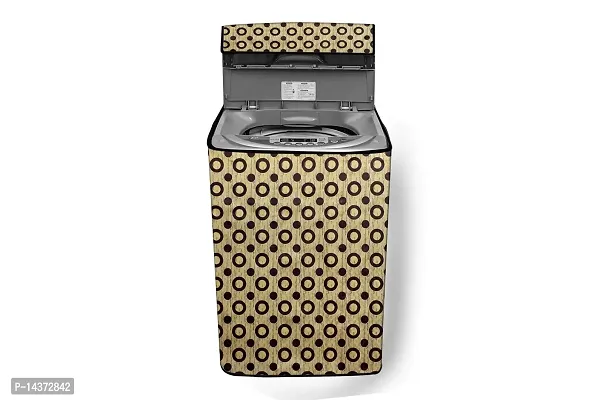 Stylista Washing Machine Cover Compatible for LG 6.2 kg T7281NDDLG Fully Automatic Top Load, Geometric Pattern