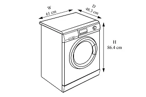 Stylista Washing Machine Cover Compatible for LG Fully-Automatic Front Loading-thumb3