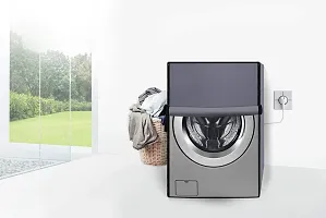 Stylista Waterproof Front Load Washing Machine Cover Suitable for Bosch 7.5 kg, 8 kg, 9 kg  10 Kg Grey-thumb1