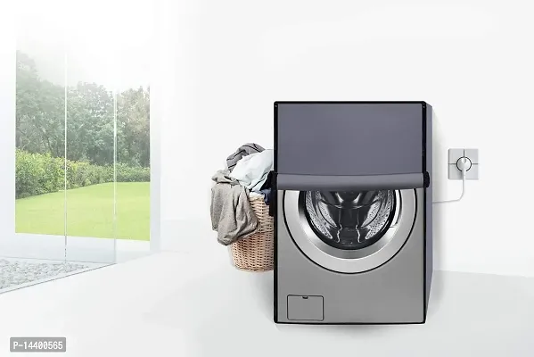 Stylista Waterproof Front Load Washing Machine Cover Suitable for Bosch 7.5 kg, 8 kg, 9 kg  10 Kg Grey-thumb2