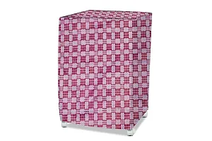 Stylista Cooler Cover Compatible for V-Guard Aikido 70 Liter Desert Cooler Checkered Pattern Magenta-thumb1