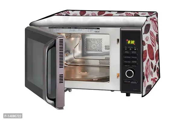 Stylista Microwave Oven Cover for Panasonic 20 L Grill NN-GT221WF Ditzy Pattern offwhite Base