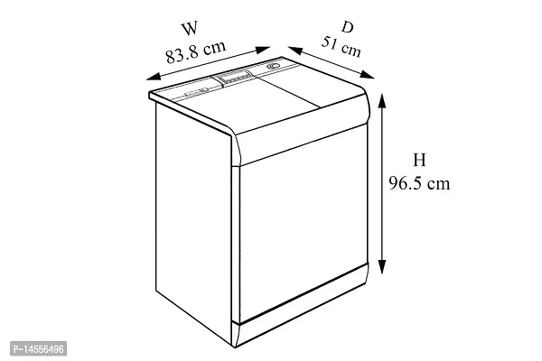 Stylista Washing Machine Cover Compatible for GODREJ Semi-Automatic Top Loading-thumb4