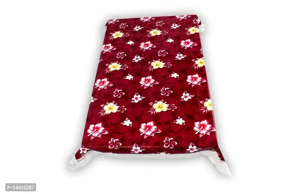 Stylista Waterproof 2 Seater Table Cover Size 45x70 Inches Floral Pattern Red-thumb4