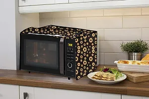 Stylista Microwave Oven Cover for Whirlpool 25L Crisp STEAM Conv. MW Oven-MS Floral Pattern Yellow-thumb2
