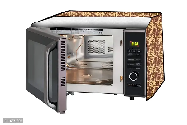 Stylista Microwave Oven Cover for LG 28 L Convection Microwave Oven MJ2886BFUM, Printed-thumb0