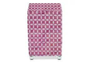 Stylista Cooler Cover Compatible for V-Guard Aikido 70 Liter Desert Cooler Checkered Pattern Magenta-thumb2