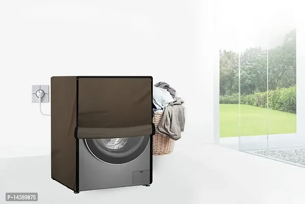 Stylista Waterproof Front Load Washing Machine Cover Compatible for LG 8 kg  9 Kg Biege-thumb2