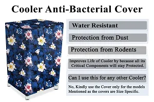 Stylista Cooler Cover Compatible for McCoy 13210010179 34 Liter Medium Tower Cooler Floral Pattern Blue-thumb4