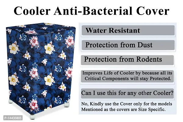 Stylista Cooler Cover Compatible for McCoy 13210010179 34 Liter Medium Tower Cooler Floral Pattern Blue-thumb5