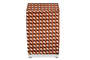 Stylista Cooler Cover Compatible for Crompton Woodwool 90 Liter Desert Cooler Frieze Pattern Orange-thumb2