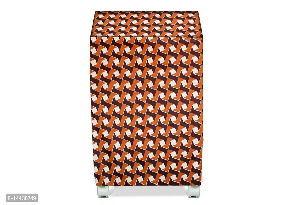 Stylista Cooler Cover Compatible for Crompton Woodwool 90 Liter Desert Cooler Frieze Pattern Orange-thumb3