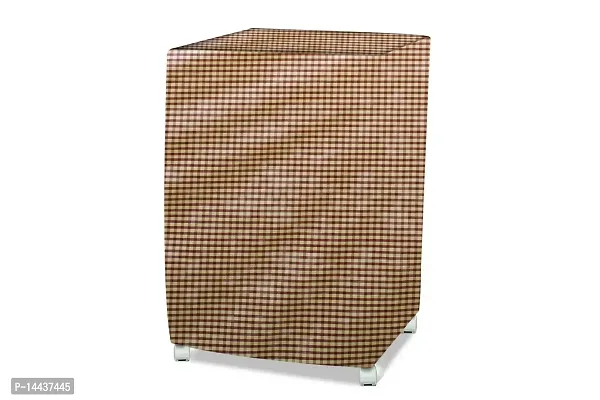 Stylista Cooler Cover Compatible for V-Guard Aikido 70 Liter Desert Cooler Pin Check Pattern Brown-thumb2