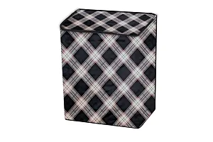 Stylista Washing Machine Cover Compatible for Godrej WS Edge 700 CT semi Automatic Checkered Pattern Beige-thumb4