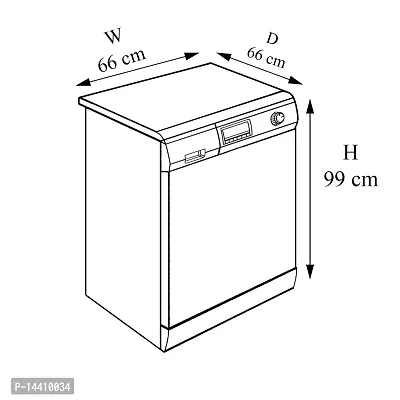 Stylista Washing Machine Cover Compatible for Samsung 10 kg Fully-Automatic Top Loading Washing Machine WA10M5120SG/TL CheckMilitary-thumb4