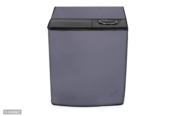 Stylista Washing Machine Cover Compatible for Whirlpool 7.5 kg Ace Turbo Dry-N semi Automatic Darkgrey-thumb0