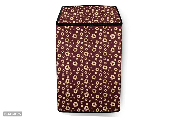 Stylista Washing Machine Cover Compatible for Lloyd Fully Automatic Top Load 8 KG?(LWMT80TL), Printed Pattern-thumb3