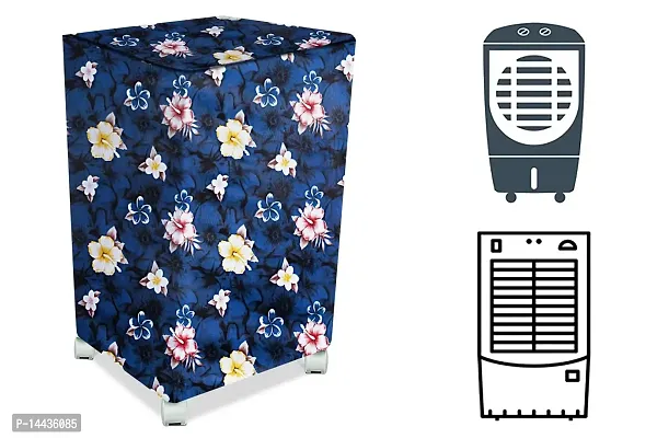 Stylista Cooler Cover Compatible for McCoy 13210010179 34 Liter Medium Tower Cooler Floral Pattern Blue