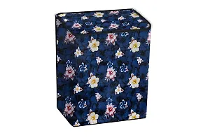 Stylista Washing Machine Cover Compatible for Godrej WS Edge 700 CT semi Automatic Floral Pattern Blue-thumb2