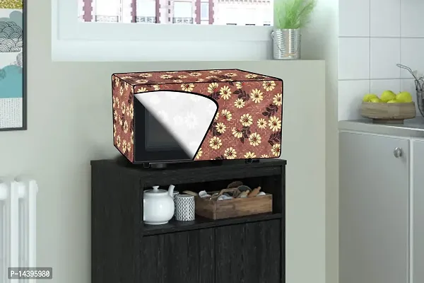 Stylista Microwave Oven Cover for Whirlpool 25L Crisp STEAM Conv. MW Oven-MS Sprig Pattern Brick-thumb2