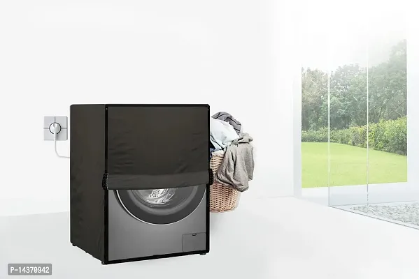 Stylista Washing Machine Cover Compatible for Front Load IFB Senator Aqua SX - 8 Kg Military-thumb2