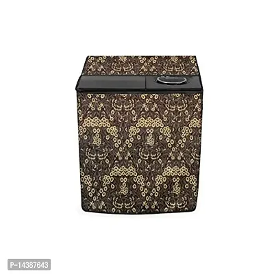 Stylista Washing Machine Cover Compatible for Godrej WS Edge 700 CT semi Automatic Floral Pattern