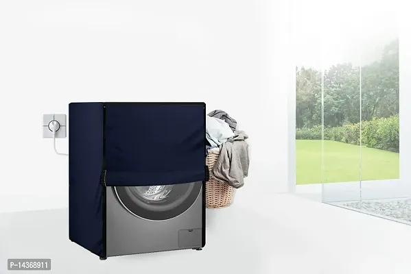 Stylista Washing Machine Cover Compatible for Front Load IFB Senator Aqua SX - 8 Kg Navyblue-thumb2