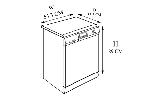 Stylista Washing Machine Cover Compatible for Whirlpool 6.2 kg Fully-Automatic Top Loading WHITEMAGIC Royal 6.2 Symmetric Pattern Voilet-thumb3