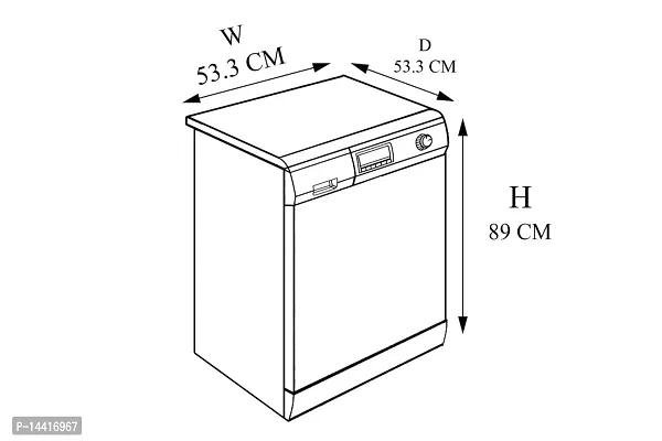 Stylista Washing Machine Cover Compatible for Whirlpool 6.2 kg Fully-Automatic Top Loading WHITEMAGIC Royal 6.2 Symmetric Pattern Voilet-thumb4