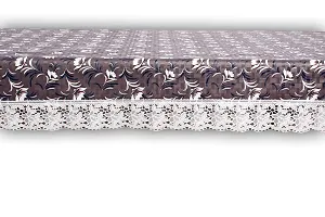 Stylista 8 Seater Dining Table Cover Size 60x108 Inches Floral Pattern Dark Brown-thumb4