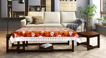 Stylista Center Table Cover Size 40x60 Inches Floral Pattern Orange-thumb1