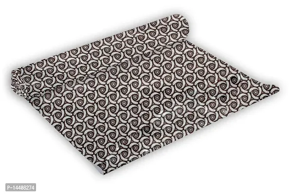 Stylista Shelf Cover for Kitchen Shelves, Shelf mat for cupboards, Shelves Covers Sheets roll for Wardrobe, Drawer Slab mats W 27 inches L 5 Meter roll Packed Pattern Grey-thumb0